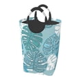 thumbnail image 2 of YFYANG 50L Foldable Laundry Hamper, Waterproof Oxford Fabric Abstract Leaf Texture Laundry Bag Laundry Baskets, 2 of 6