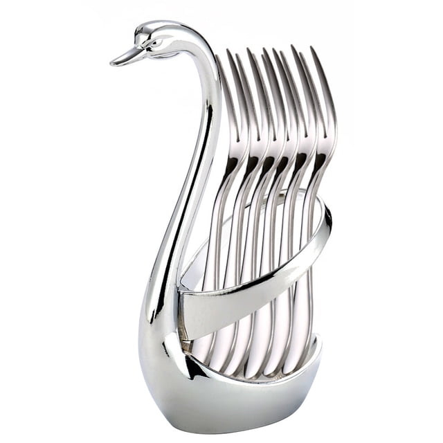 YSNOOWE Cubiertos De Metal Anticorrosivo Con Cisne Para Uso En