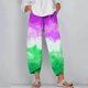 thumbnail image 2 of Pantalones de Mujer Traje Verano Cómodo de Moda Impreso Pantalones Recortados, Pantalones Elásticos Casuales, 2 of 5