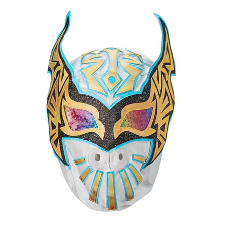 Official WWE Authentic Sin Cara Replica Mask Gold/Blue