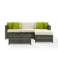 thumbnail image 3 of Crosley Furniture Sea Island 5 Piece Wicker Sectional Set in Gray, 3 of 5