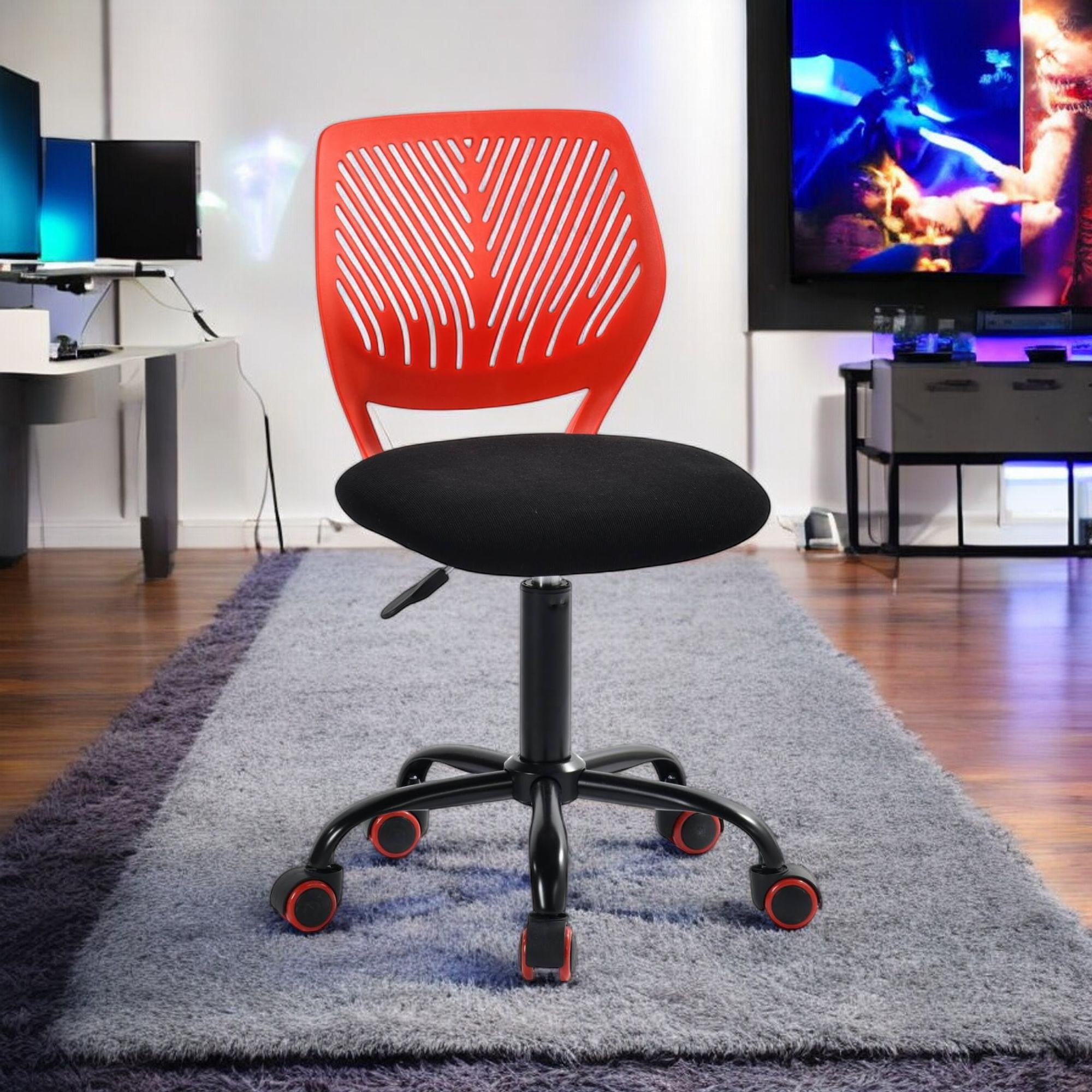 Homy Casa Black Adjustable Swivel Video Game Chair for Gaming, Study, Home Office