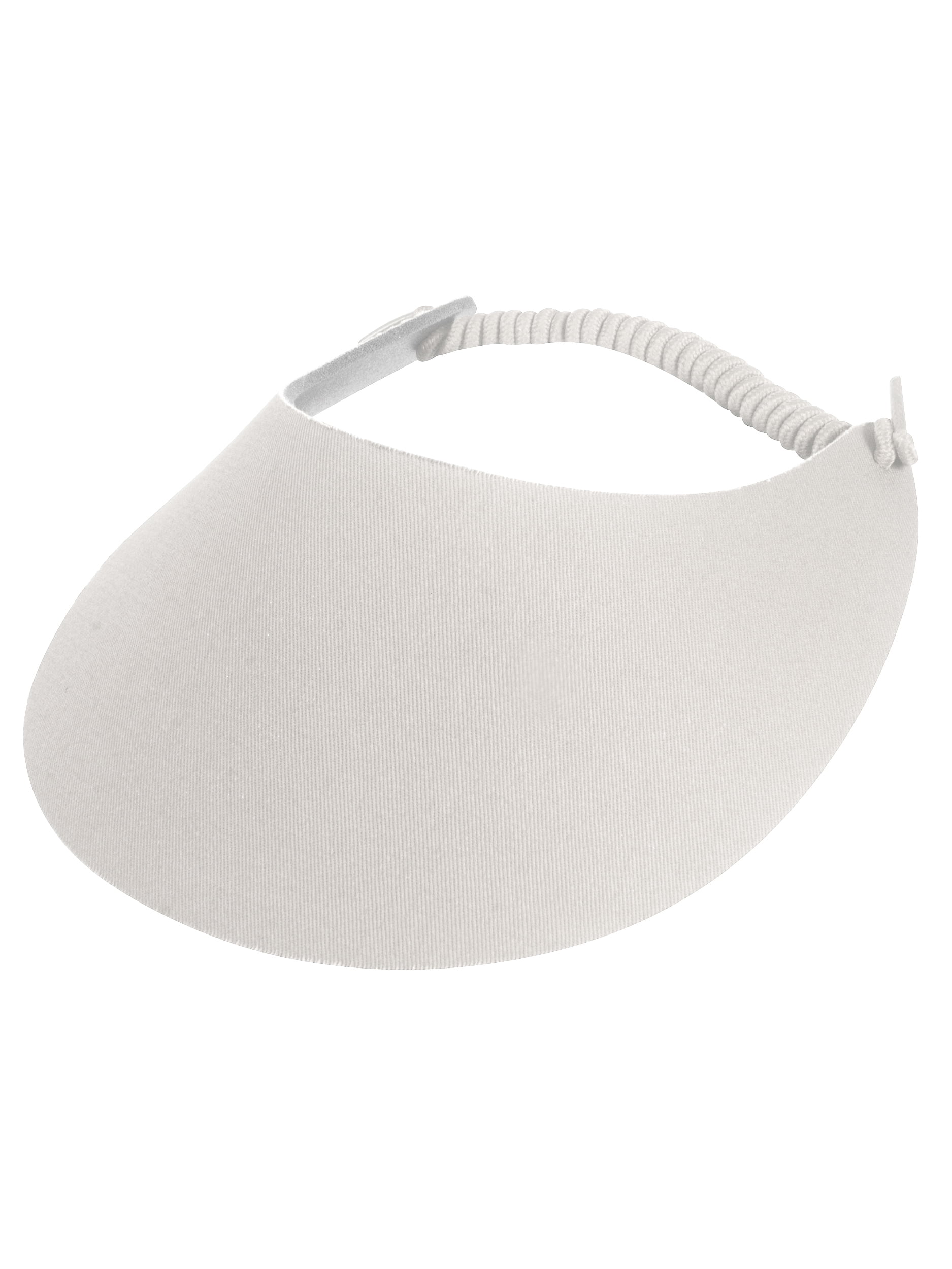 TopHeadwear Top Headwear Fabric Foam Visor White
