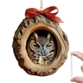 thumbnail image 1 of Liquidation Maintenant! Hibou Acrylique 2D Raton Laveur Motif Animal Décoration L3W3, 1 of 1