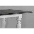 thumbnail image 3 of Sunny Designs Carriage House 84" Wood Friendship Table in White/Dark Brown, 3 of 6