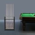 thumbnail image 6 of Black 12-Cue Billiard Rack - Heavy Duty Carbon Steel Construction - Floor Standing Pool Cue Holder with Rubber Protection, 6 of 15