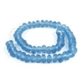 thumbnail image 3 of The Bead Chest Light Blue Rondelle Java Recycled Glass Beads 11mm Indonesia Sea Glass Disk Large Hole 23 Inch Strand Fair Trade, 3 of 3