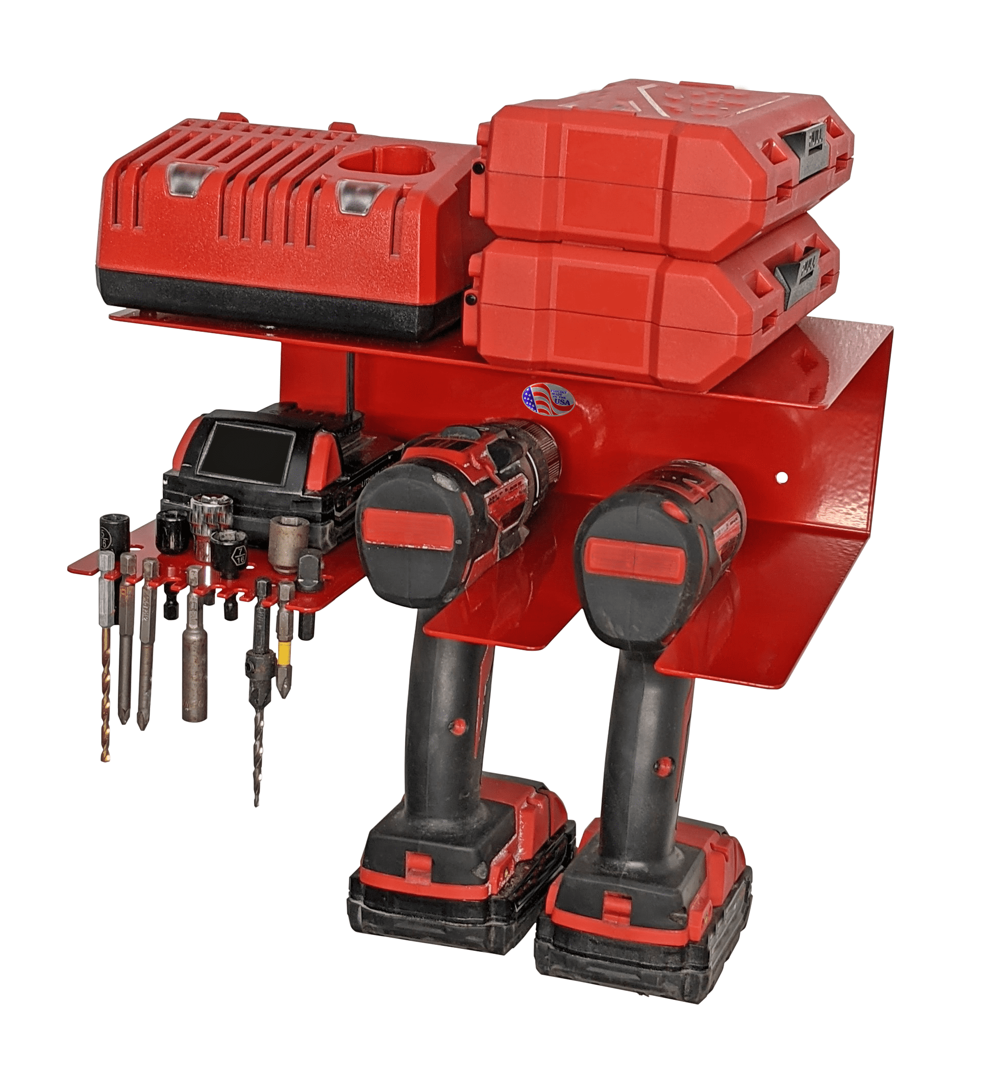 Drill Organizer Rack Cordless Drill Wall Mount Wall Charging Station