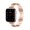Rose Gold, variant on Waloo Pebble Styled Silicone Band for Apple Watch 40/41/42mm - Black