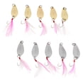 thumbnail image 2 of S SERENABLE Spoon Hard Fishing Baits Metal Bionic Baits With Single Hook Feather, 2 of 7