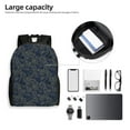 thumbnail image 6 of Cauagu Golden Peonies Print Backpacks,Travel Daypack Casual Laptop Backpack Bookbag Fits 15 Inch Computer for Men Women, 6 of 8