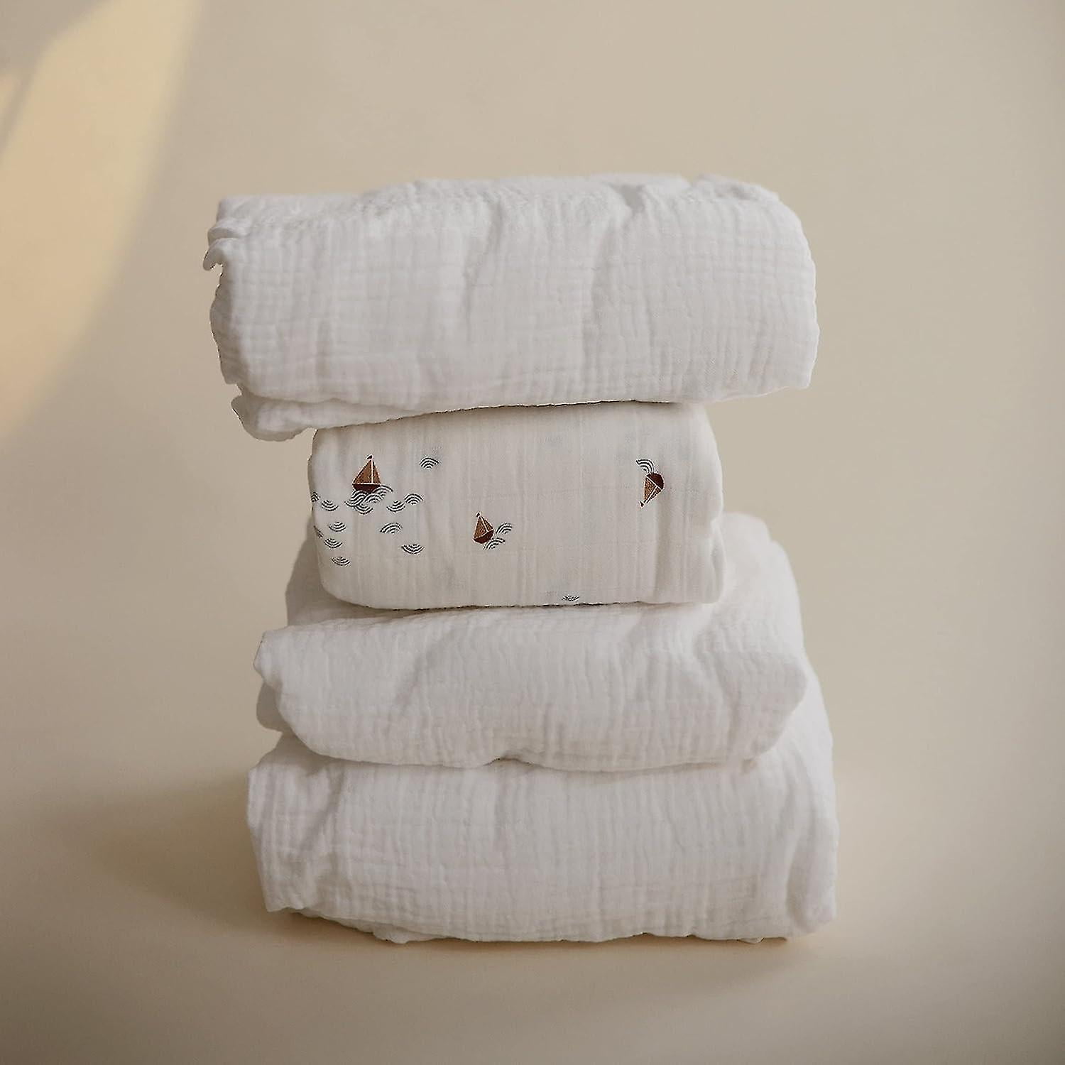 Extra Soft Muslin Fitted Mini Crib Sheet 24 x 38 white Walmart