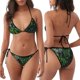 thumbnail image 3 of Fotbe Lush Foliage Green Plant Traje de Baño para Mujer de Dos Piezas – Bikini Sexy de Tirantes Tipo Halter con Diseño Triangular, 3 of 6