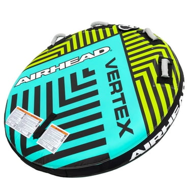 Airhead AHT50191TLY VERTEX 2-Rider Towable Tube - Teal/Yellow