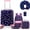 Blue stripes, variant on Kids Carry on Luggage Sets for Girls with Travel Neck Pillow School Backpack,Pink Suitcases with Wheels Hardshell Suitcase Set Airline Approved 16 Inch