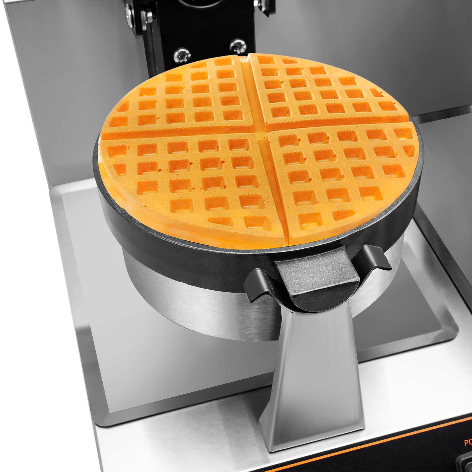 Electric Double-Headed Waffle Maker, Nonstick Rotating Baker Machine 1500W