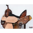 thumbnail image 5 of HILASON 14 In Western Horse Saddle American Leather Trail Barrel Brown, 5 of 8