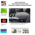 thumbnail image 2 of Auto Console Covers- Fits the Nissan Titan 2016-2024 (5 passenger with front bucket Seats) Center Console Armrest Cover Fleece Fabric- Light Gray, 2 of 5