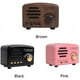 thumbnail image 2 of Mini radio vintage, receptor de tarjeta de soporte AM FM retro portátil, altavoz estéreo USB Bluetooth de bolsillo de onda corta con batería recargable, 2 of 5
