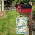 thumbnail image 5 of JOOCAR Spring Summer Welcome Quote Dragonfly Flower Rustic Farmhouse Garden Flag, Yard Flag, 5 of 7