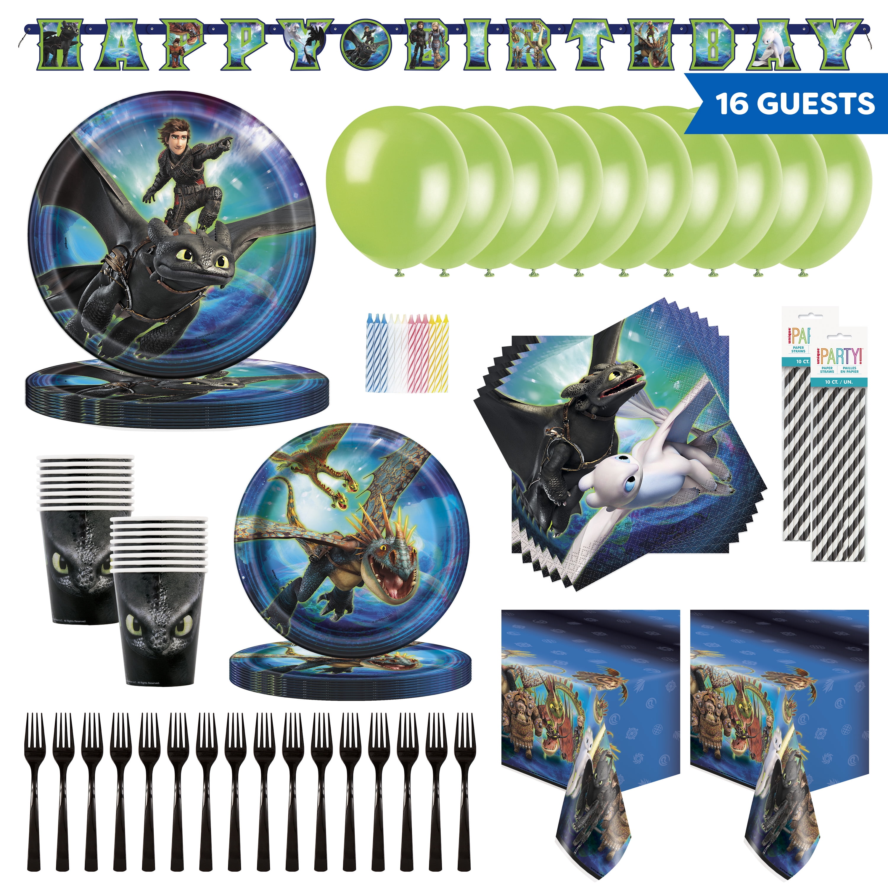 How To Train Your Dragon 3 Birthday Party Supply Decoration DELUXE Kit 