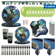 How to Train Your Dragon Birthday Party Tableware, Decoration and Balloon Kit for 16 Guests