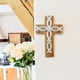 thumbnail image 4 of Cruz de pared OKSQW, 29 x 19 cm, madera, metal, decoración rústica, 4 of 7