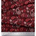 thumbnail image 2 of Soimoi Poly Georgette Fabric Floral & Paisley Print Fabric by The Yard 42 Inch Wide, 2 of 5