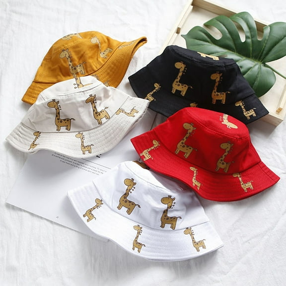 Baby Sun Hat Summer Beach Hat Giraffe Bucket Cap Boy Girl Toddler Kids 1-4 Years