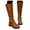 Yellow, variant on Cathalem Wide Calf High Boots for Women Zipper Warm Vintage Leather Women Keep Toe Boots Boots Thigh High Boots for Women Size 11 Brown 9.5