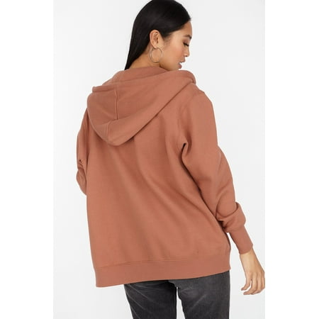 fleece oversized hoodie planet zip urban