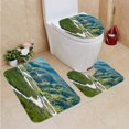 thumbnail image 1 of ABPHQTO de los Andes a la Selva Tropical Amazónica Pastaza Ecuador Juego de alfombras de baño de 3 piezas Alfombra de baño Alfombra de contorno y tapa de inodoro ABPHQTO Cont-CHAPPLE-38660, 1 of 2
