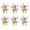 ColorA, variant on Lethargic Button Covers 6 Pcs Rhinestone Pearl Flower, Alloy Copper Clip-On Decorative Covers for Shirts, Blouses, Dresses and DIY Craft Use