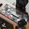 thumbnail image 2 of Long Mouse Pads for Desk,Gray Christmas Snowman Pattern Desk Mats on Top Of Desks, Desk Mouse Pad Extra Large with 3mm Non-Slip Base and Stitched Edge for Gaming,Office,Work,Home 35.4x15.7in, 2 of 5