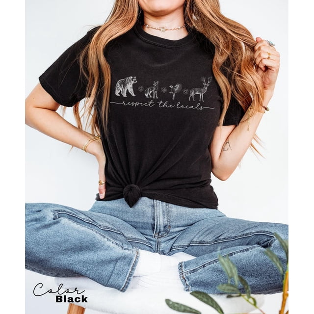 ALVORD Respecte la Faune Locale Protège Parc National T-Shirt Unisexe P-5TG