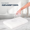 thumbnail image 6 of White Classic Hotel Collection 650 Gsm Cotton Bath Sheet Towels, Oversized Bathroom Towels, White, 35 x 70, 2 Pack, 6 of 8