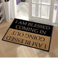 thumbnail image 4 of Usloyux Stain Wear Door Mat, Easy To Maintain Floor Mat With Thick Crystal Fleece And Interesting Text, Durable Indoor Outdoor Rug For Entryway Patio Garage, Non-Slip Water Absorbent Welcome Mat, 4 of 4