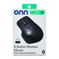 thumbnail image 5 of onn 6-Button Wireless Mouse, Ergonomic, 6 Buttons, 2.4GHz, Black, 5 of 7