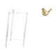 thumbnail image 1 of Mesita de noche,Mesa auxiliar de acrílico transparente,mesa auxiliar transparente de 2 niveles,Figura de pájaros,Figura de pájaro dorado,decoración del hogar,estatua de animal,Estatuas, 1 of 8
