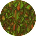thumbnail image 1 of Ahgly Company Machine Washable Indoor Round Transitional Night Red Area Rugs, 6' Round, 1 of 7