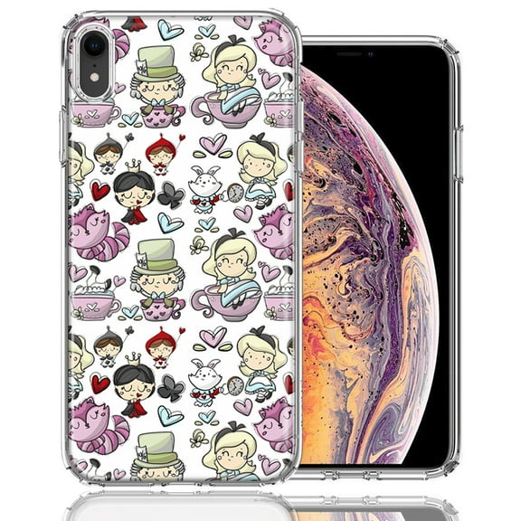 MUNDAZE For Apple iPhone XR Wonderland Design Double Layer Phone Case Cover