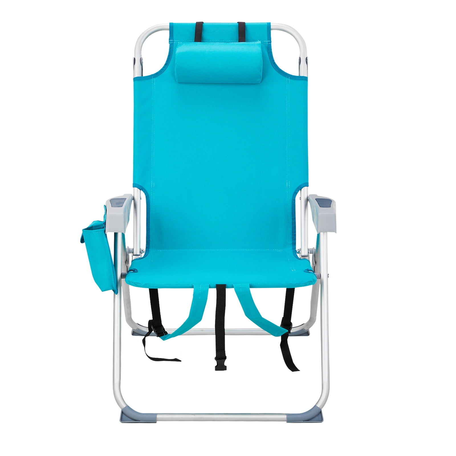 Beach Chair, Heightened Oxford Cloth Silver White Aluminum Tube Bearing Mint Green 63*70*99cm