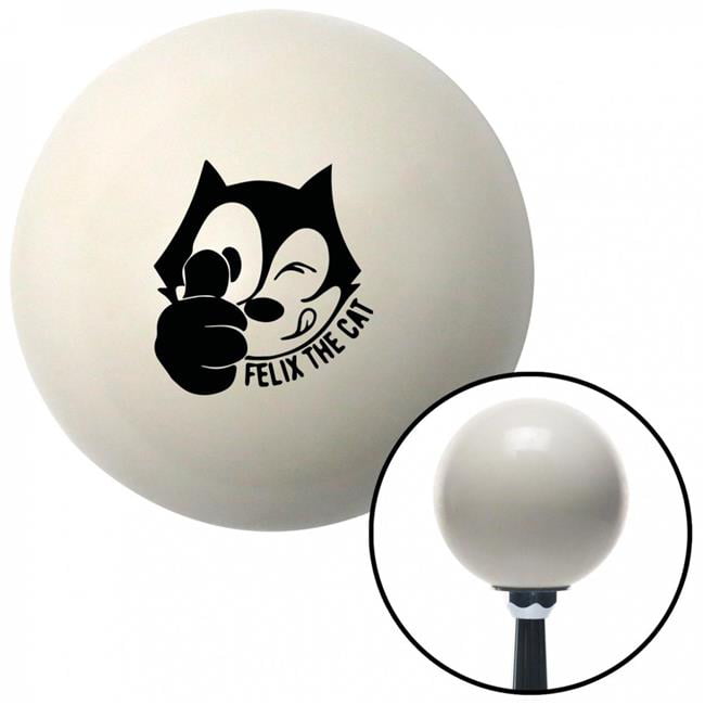 American Shifter 46015 Orange Metal Flake Shift Knob with 16mm x 1.5 Insert Blue Felix The Cat Middle Finger 