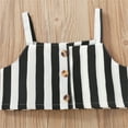 thumbnail image 5 of Kids Toddler Baby Girls Summer Set Sleeveless Tops Striped Skirt Outfits Set, 5 of 8