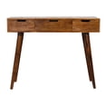 thumbnail image 1 of Artisan Furniture Solid WoodChestnut Foldable Mirror Table , Brown & 3 Drawers, 1 of 7