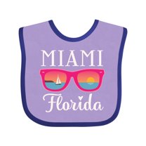 Inktastic Miami Florida Vacation Beach Trip Girls Baby Bib