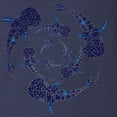 thumbnail image 3 of CafePress - Whale Sahrk Blue Spiral Long Sleeve Dark T Shirt - Long Sleeve Dark T-Shirt, 3 of 4