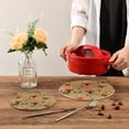 thumbnail image 6 of SKYSONIC Christmas Dog Winter Pot Holders Trivets, 2 Pcs Heat Resistant Trivets,Cute Puppy Gifts Cotton Thread Weave Mats for Hot Pads Pans Pot Bowl Teapot for Kitchen Decor, 6 of 7