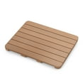 thumbnail image 1 of Costway 23.5" x 19" Bath Mat HIPS Spa Shower Mat for Bathroom with Non Slip Foot Pads Brown, 1 of 10