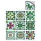 thumbnail image 4 of Azulejo de pared Vinilo Flor Etiqueta de pared Mural Calcomanía para azulejos Etiqueta autoadhesiva impermeable para azulejos, MZ-2-138, Grande Eigraketly HA002473-141, 4 of 6